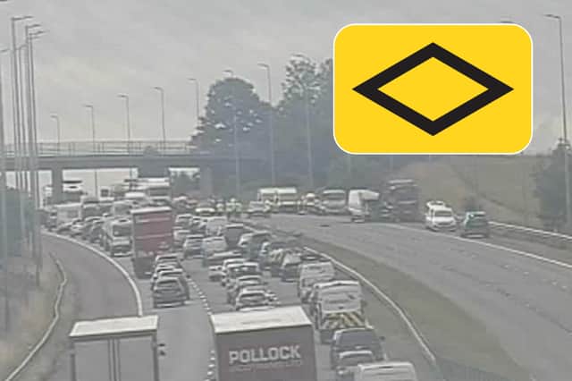 A diversion has been put in place on the M6 following a serious crash