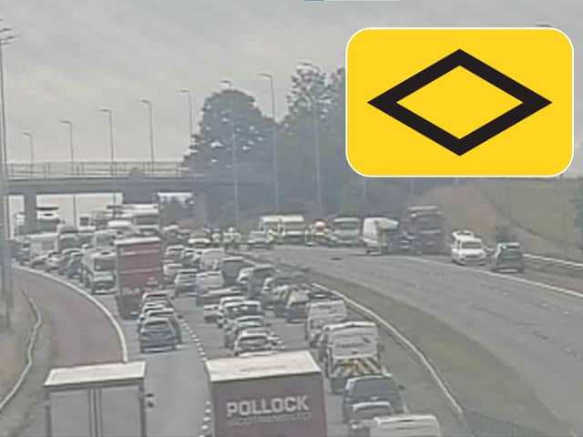 A diversion has been put in place on the M6 following a serious crash