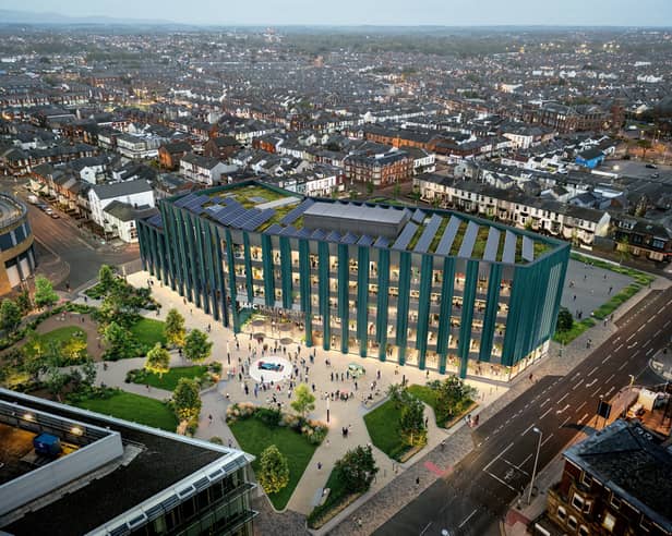 Work to build a new world class higher education campus in Blackpool town centre is set to start - an artist's impression of how the Multiversity could look