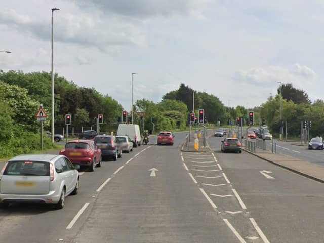A crash on Amounderness Way caused  traffic disruption this afternoon