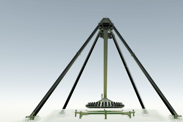 Aviktas is a towering 138ft gyro swing that will become the tallest ride of its kind in the UK when it opens in 2026