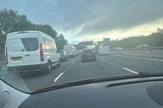 The northbound carriageway is closed between J31 and J31A and emergency services are at the scene