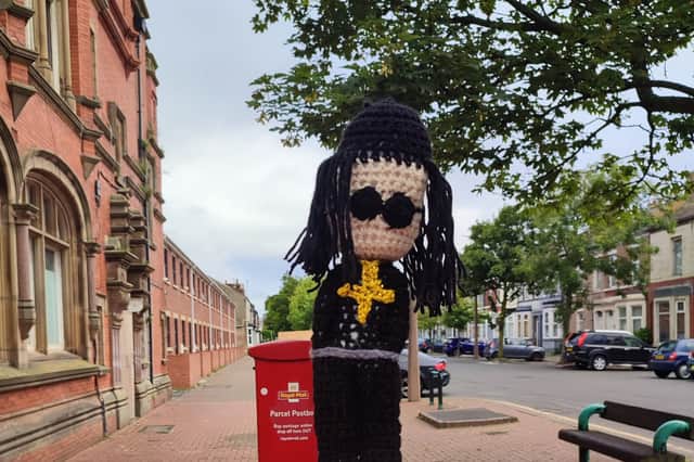 Ozzy Osbourne tribute on London Street in Fleetwood.