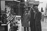 A sign advertises haircuts for just 5p during the power cuts in February 1972