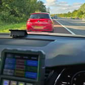 A driver has been caught doing over 115mph on the M6