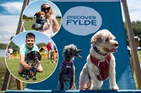 Some of the doggies and their owners at Fairhaven Dog Show 2025, a fundraiser for the Homeless Hounds rescue shelter. All photos by Lucinda Herbert