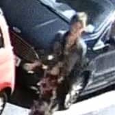 Officers want to speak to this woman after several parked cars were damaged in Thornton