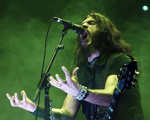 Robb Flynn from Machine Head; the band are day two's headline act as Bloodstock 2025 continues over the weekend.