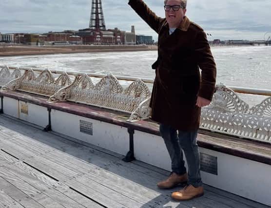 Comedian Alan Carr during his trip to Blackpool last week.