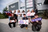 Congratulations Blackpool and the Fylde College T Level students who received an overall pass rate of 89%. Pictured are T Level students from 2025