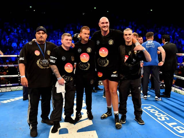 Tyson Fury and Ricky Hatton in 2018