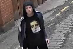 Police have released an image of a person they want to speak to in connection with a fire at the former Carlton House Hotel in Blackpool.