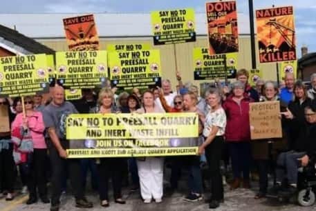 Controversial plans to develop a quarry in an Over Wyre village have been thrown out