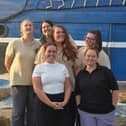 Some of Team Sharkbait from Ashbridge on Ribble Day Nursery, including Lisa Rhodes and nursery manager Abbie Rawcliffe at the front with Paige Rhodes, Jazmin Hoyle, Megan McManoman and Emily Shorrock at the back.