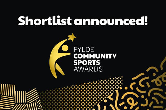 The shortlist has been announced for this year’s Fylde Community Sports Awards