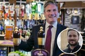 CAMRA chairman Ash Corbett-Collins (inset) believes politicians often treat pubs as little more than a backdrop for photo opportunities (Photos: Getty Images/CAMRA)