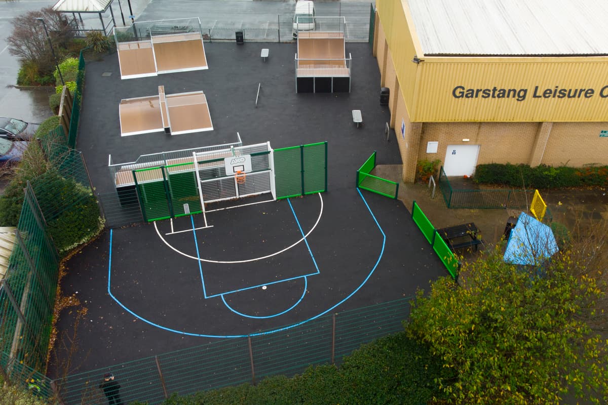 £125k revamp of skatepark and MUGA next to Garstang Lesiure Centre finally ...