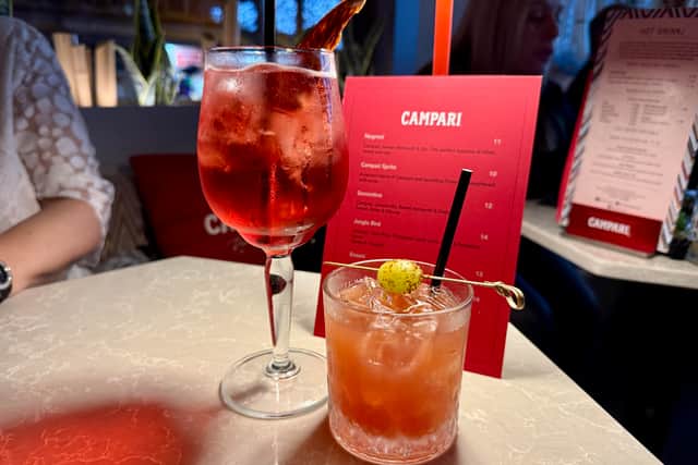 Beach House Blackpool has officially stepped into Christmas - and this year, the theme is Campari red