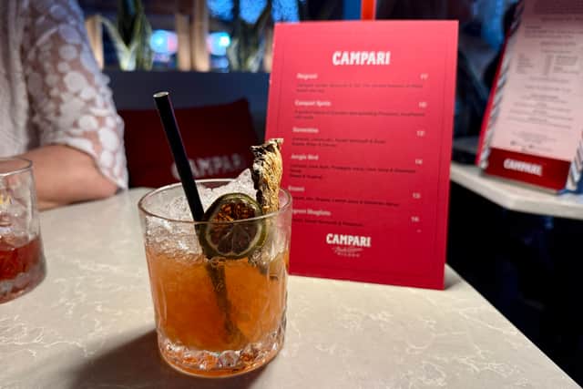 I started with a Campari Spritz, but the Jungle Bird quickly became my favourite