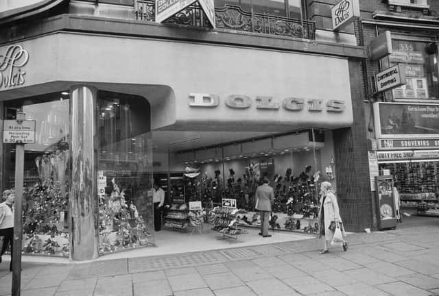 A Dolcis shoe shop in 1976