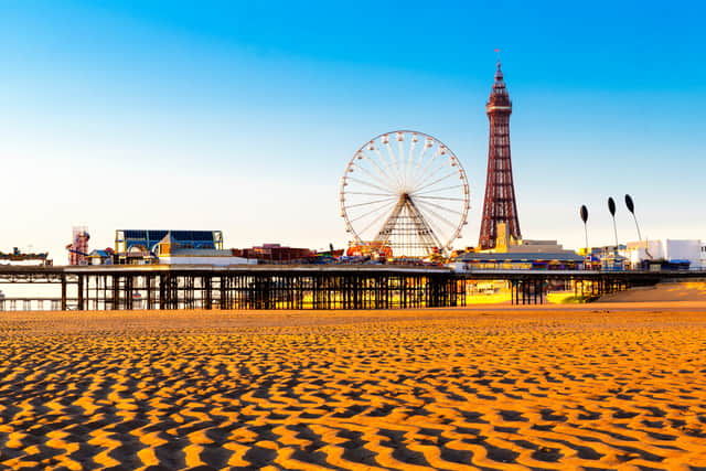 Blackpool's world famous Tower and Promenade