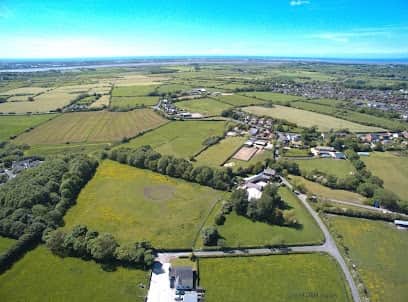 An aerial view of Stalmine, Over Wyre