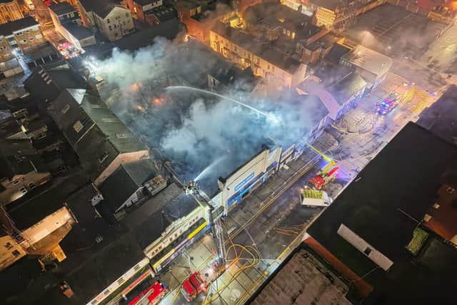 Major fire on Waterloo Road, Blackpool.