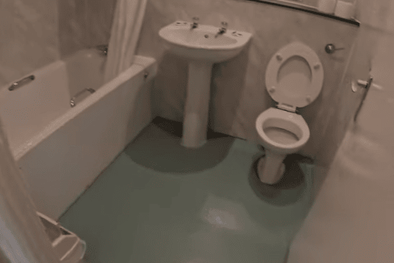 Hotel bathroom at Norbreck Castle