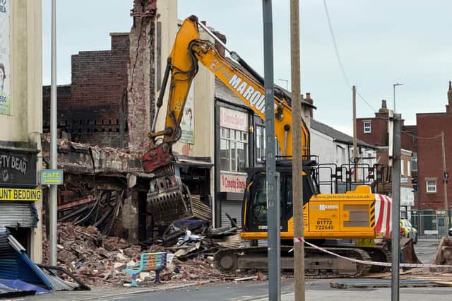 Pete Marquis, of Peter Marquis Contractors who claims to have received ‘flack and abuse’ about how his driver reduced the fascade of the SmartMart building in Blackpool