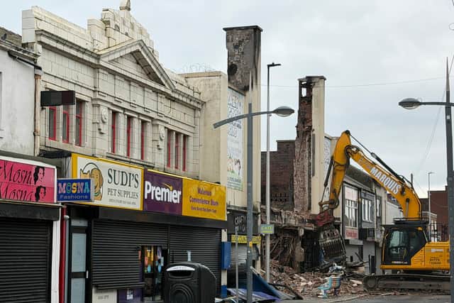 The aftermath of the devastating blaze on Waterloo Road