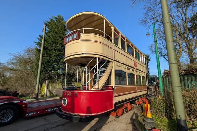Blackpool’s iconic heritage tram, Standard 143, has made its way to the East Anglia Transport Museum (EATM) for the final stage of its restoration