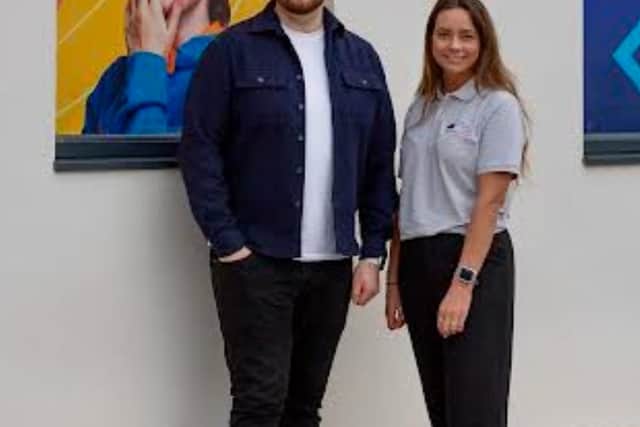 Sarah Lindsay, pictured with Blackpool South MP Chris Webb, has been named as the new chairman of Layton and Grange Park Pride of Place project