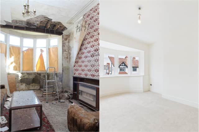 A pigeon-infested, abandoned house in Blackpool has been transformed into a modern family home after council intervention