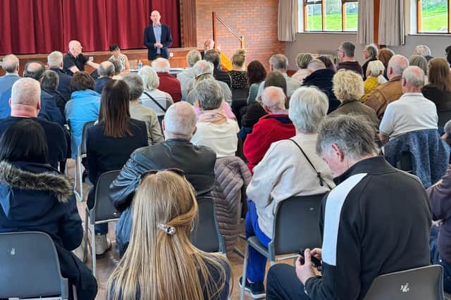Andrew Snowden MP has met with 80 constituents to discuss controversial plans to build a large-scale solar farm in their area. 