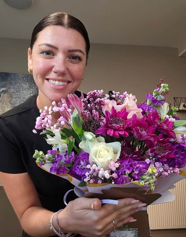 Natalie Dyson, 37, spent thousands on care as she battled anxiety multiple times a day until she quit her job and became a florist in Blackpool
