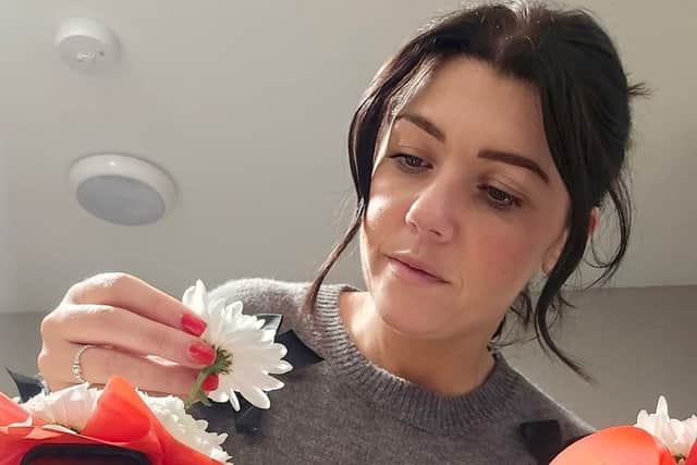 Natalie Dyson, 37, spent thousands on care as she battled anxiety multiple times a day until she quit her job and became a florist in Blackpool