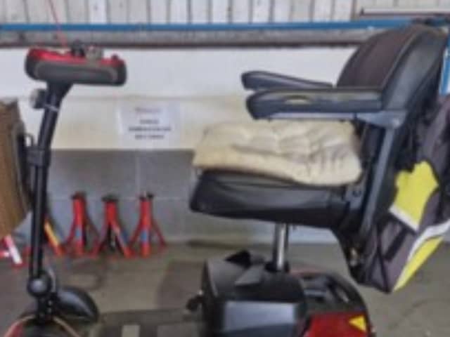 Police are trying to identify a mobility scooter rider who was seriously injured in a collision in Blackpool