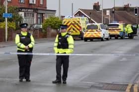 A mobility scooter rider who suffered serious injuries in a crash on Crossley’s Bridge in Blackpool has now been identified
