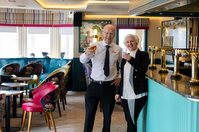 Brother and sister Nigel Seddon and Liz Brown have completed the £1m transformation at North Shore’s The Elgin and Sheraton Hotels on Queens Promenade as part of their pledge to reinvest into the businesses for their guests following a successful period of trading.
