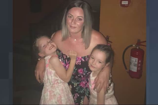 Victoria with her two girls, Sienna Mae and Isla