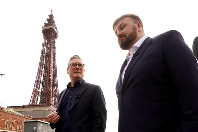Blackpool South MP Chris Webb with Prime Minister Sir Keir Starmer on Monday