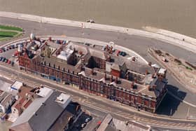 The Metropole, the only Blackpool hotel on the sea side of the tram tracks.