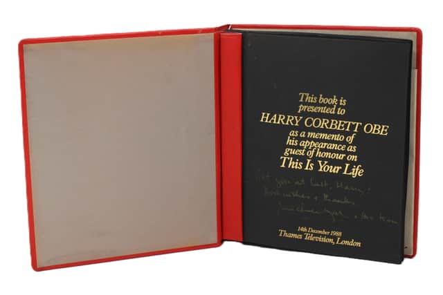 Harry Corbett's This is Your Life momento.