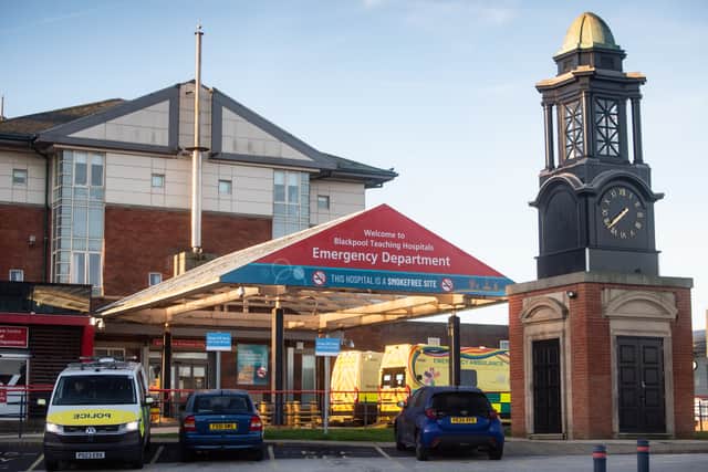 Blackpool Victoria Hospital Emergency Department.