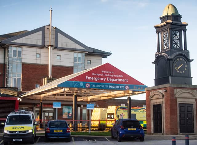 Blackpool Victoria Hospital Emergency Department.