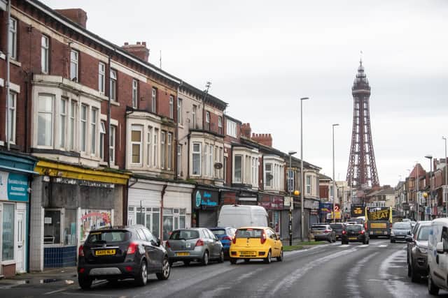 The ONS data ranks Central Blackpool third lowest in healthy life expectancy for males 