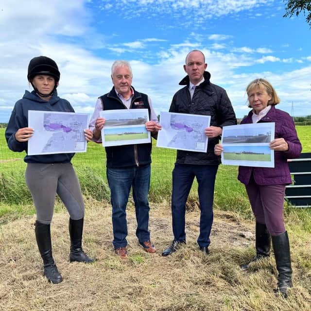 Andrew Snowden MP with residents against the plans