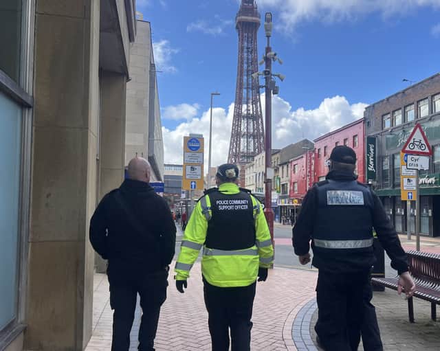 Blackpool Police carried out a day of action with partners to crackdown on anti social behaviour in the town centre