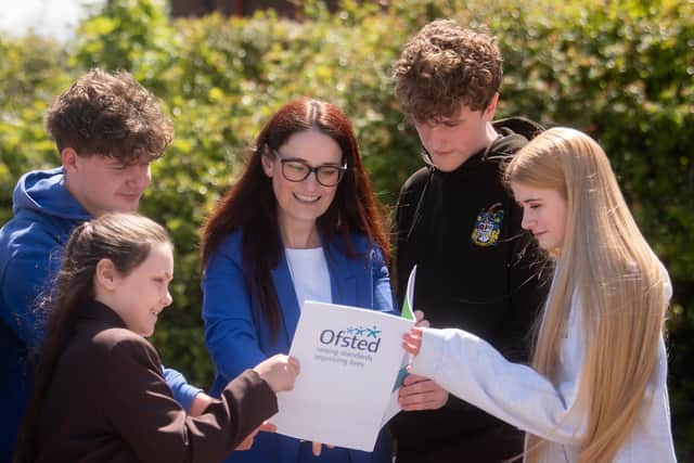 Clare Doherty, headteacher for Baines School in Poulton, is celebrating after their recent Ofsted report