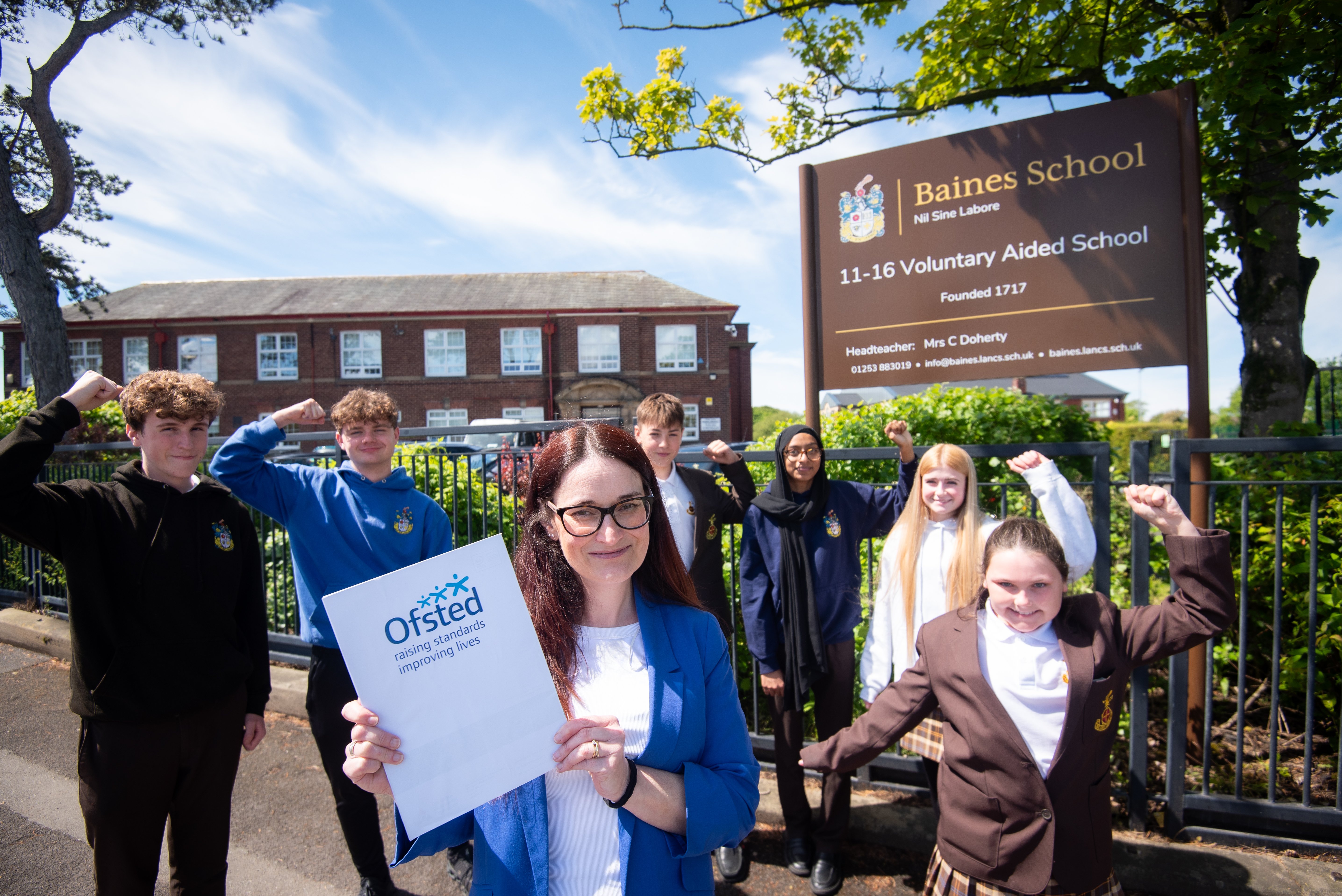 'Proud' Baines School in Poulton gets new Ofsted rating after being 'requires improvement' for 11 years
